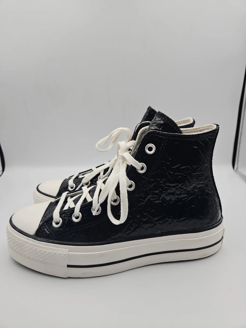 Converse Black High-Top Platform Sneakers